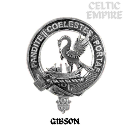 Gibson Family Clan Crest Interlace Kilt Belt Buckle