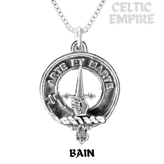 Bain Family Clan Crest Scottish Pendant