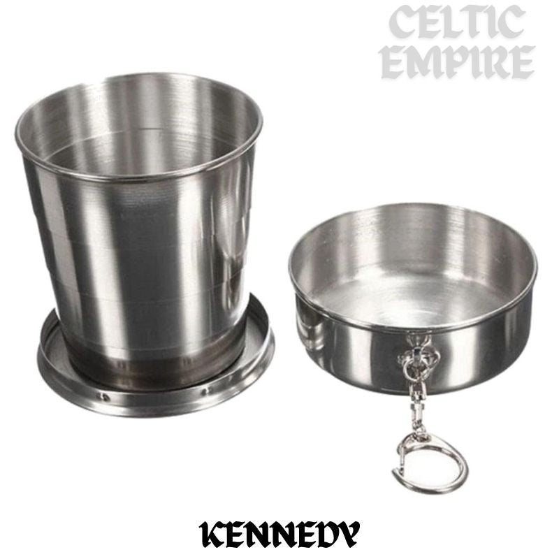 Kennedy Scottish Family Clan Crest Folding Cup Key Chain