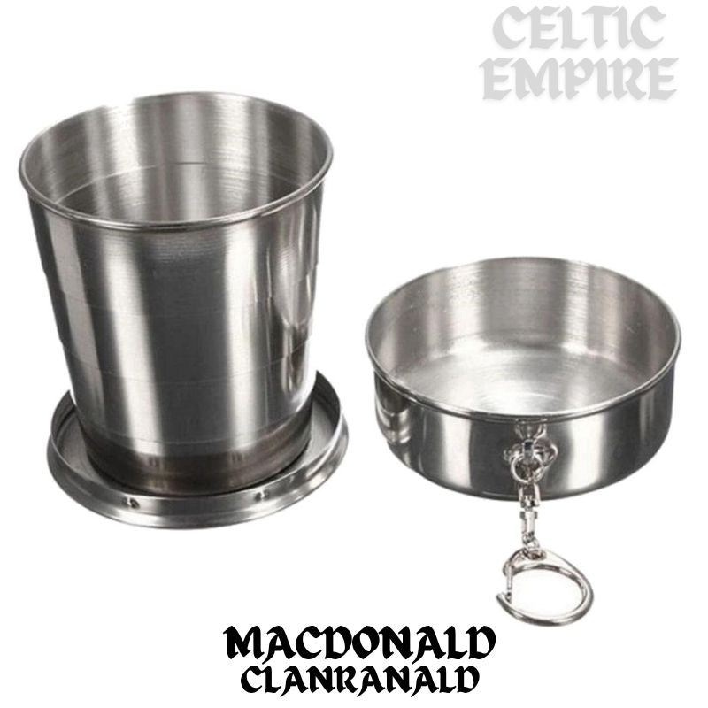 MacDonald (Family Clanranald) Scottish Family Clan Crest Folding Cup Key Chain