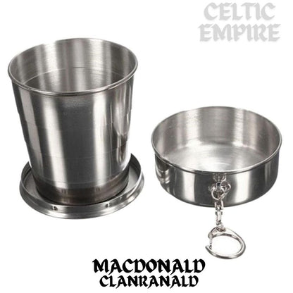 MacDonald (Family Clanranald) Scottish Family Clan Crest Folding Cup Key Chain