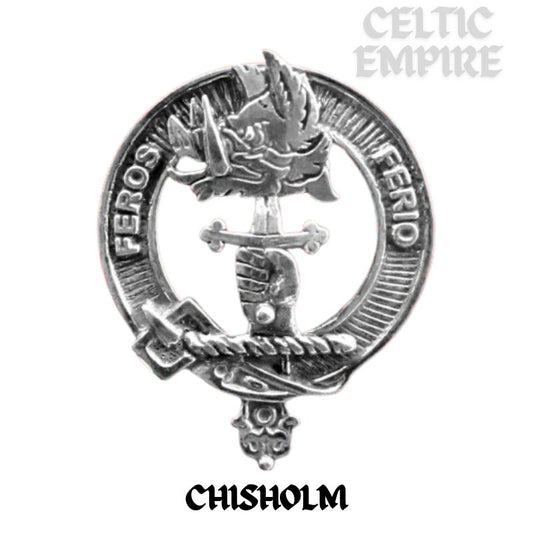Chisholm Family Clan Crest Scottish Cap Badge