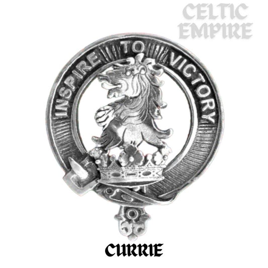 Currie Family Clan Crest Scottish Cap Badge