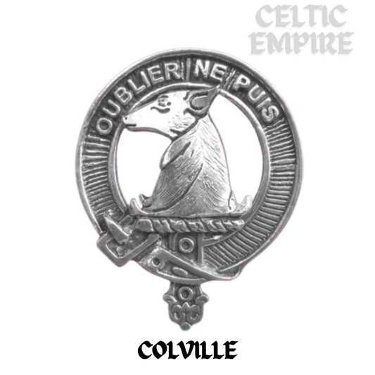 Colville Family Clan Crest Scottish Cap Badge