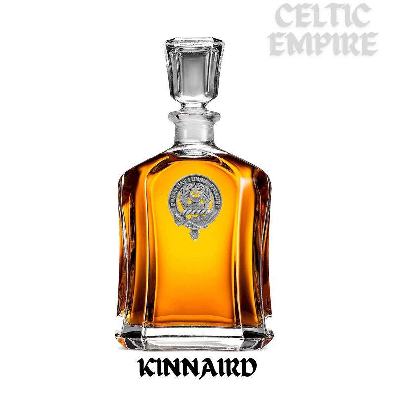 Kinnaird Family Clan Crest Badge Whiskey Decanter