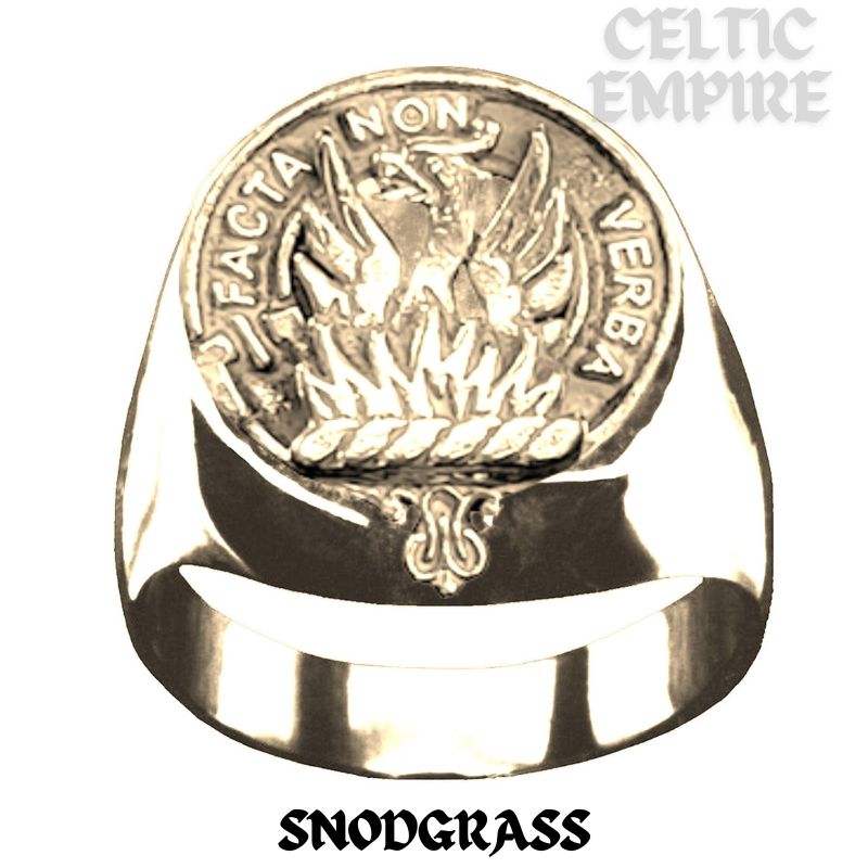Snodgrass Scottish Family Clan Crest Ring