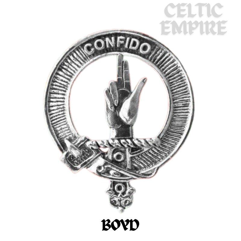 Boyd Family Clan Crest Interlace Kilt Belt Buckle