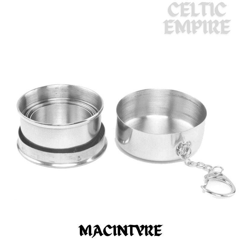 MacIntyre Scottish Family Clan Crest Folding Cup Key Chain
