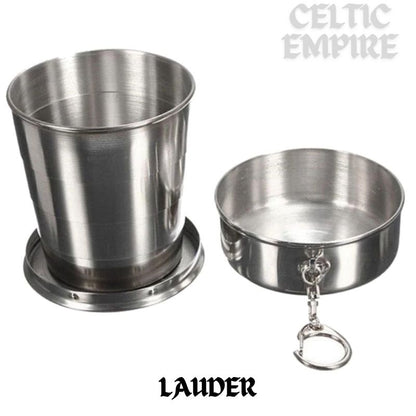 Lauder Scottish Family Clan Crest Folding Cup Key Chain