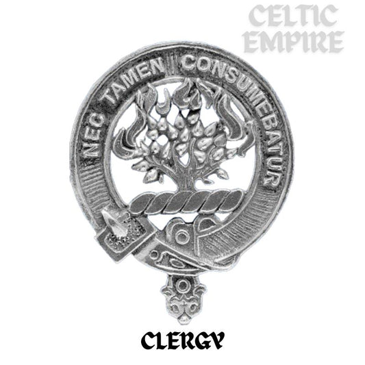 Clergy Scottish Family Clan Crest Cap Badge