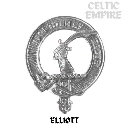 Elliott Family Clan Crest Scottish Cap Badge