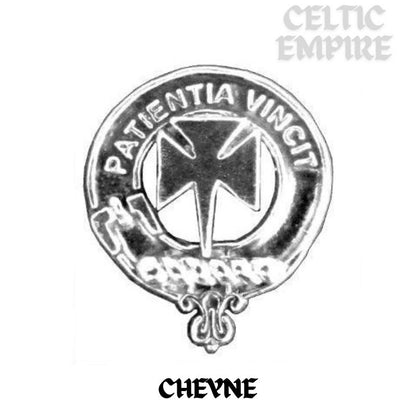 Cheyne Family Clan Crest Stick or Cravat pin, Sterling Silver