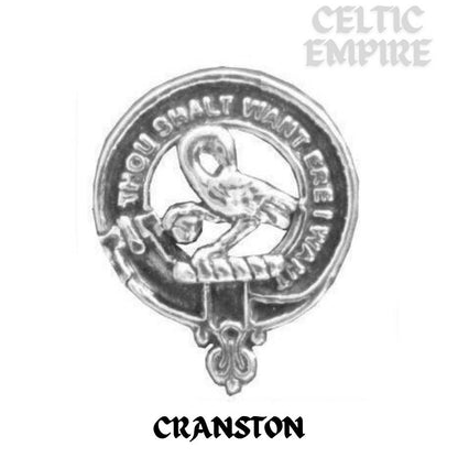 Cranston Interlace Family Clan Crest Sgian Dubh, Scottish Knife