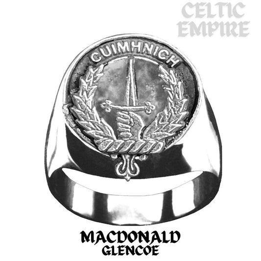 Macdonald Glencoe Scottish Family Clan Crest Ring