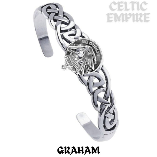 Graham Family Clan Crest Celtic Cuff Bracelet
