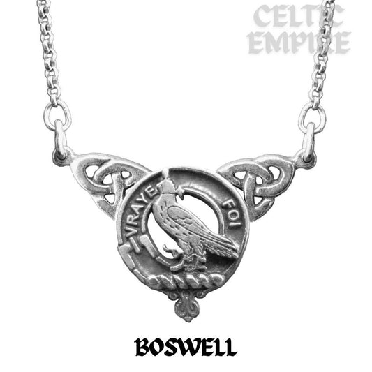 Boswell Family Clan Crest Double Drop Pendant