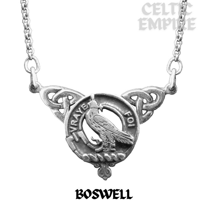 Boswell Family Clan Crest Double Drop Pendant