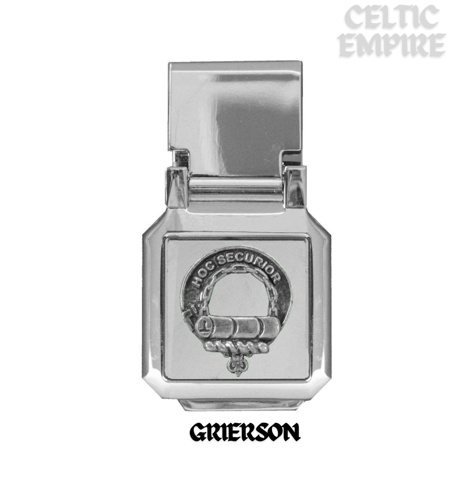 Grierson Scottish Family Clan Crest Money Clip