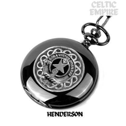 Henderson Scottish Family Clan Crest Pocket Watch