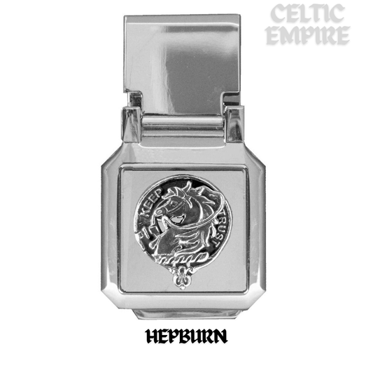 Hepburn Scottish Family Clan Crest Money Clip