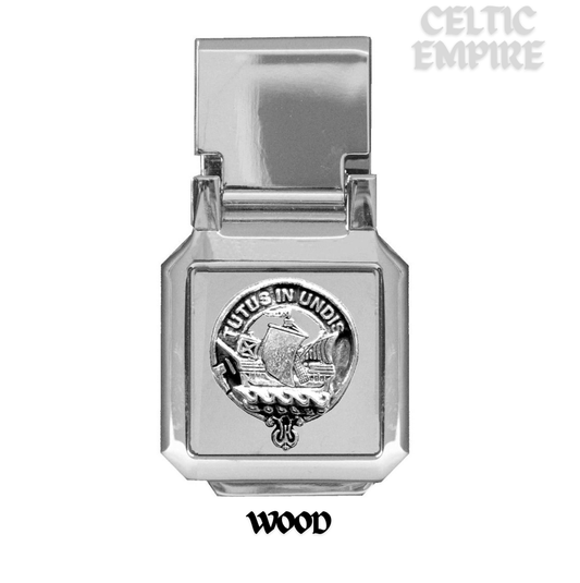 Wood Scottish Family Clan Crest Money Clip