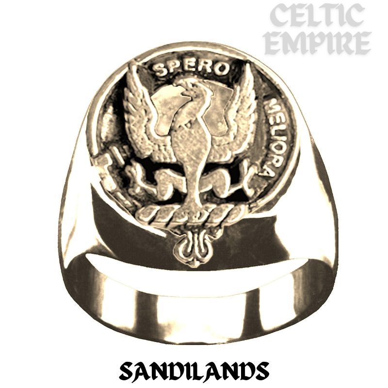 Sandilands Scottish Family Clan Crest Ring