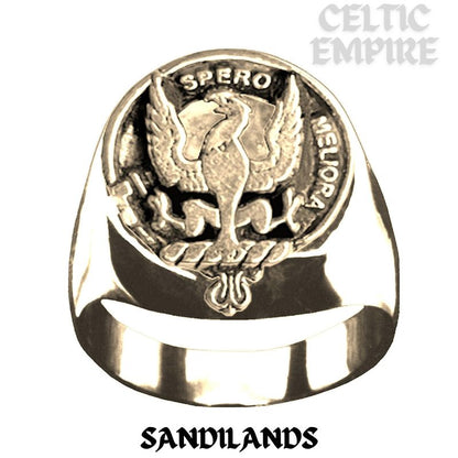 Sandilands Scottish Family Clan Crest Ring
