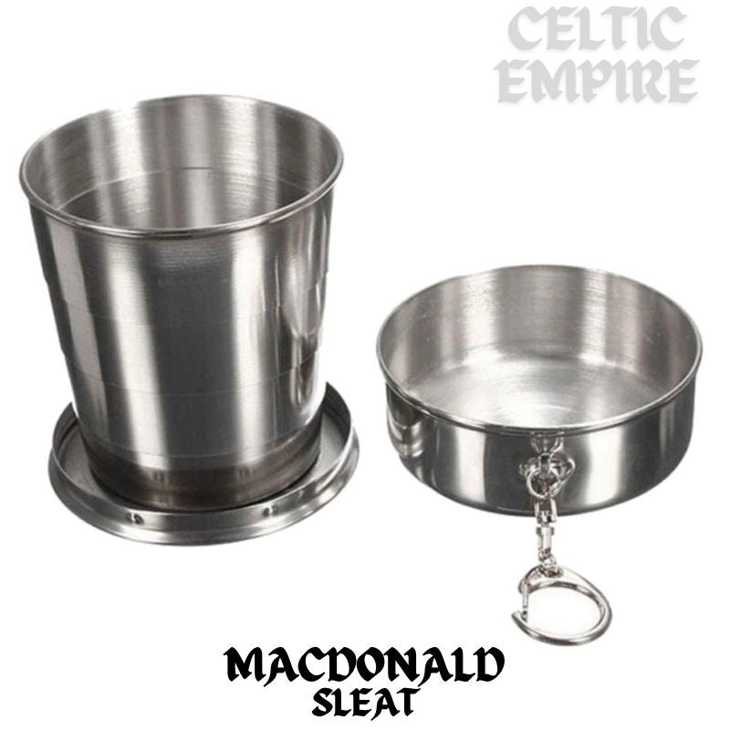 MacDonald (Sleat) Scottish Family Clan Crest Folding Cup Key Chain