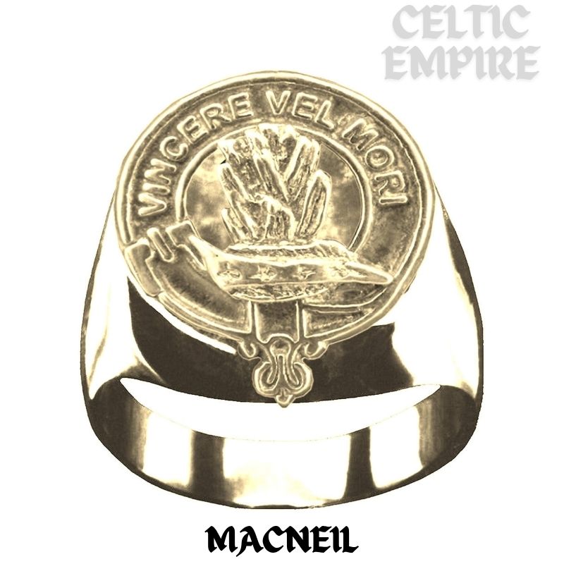 MacNeill Scottish Family Clan Crest Ring