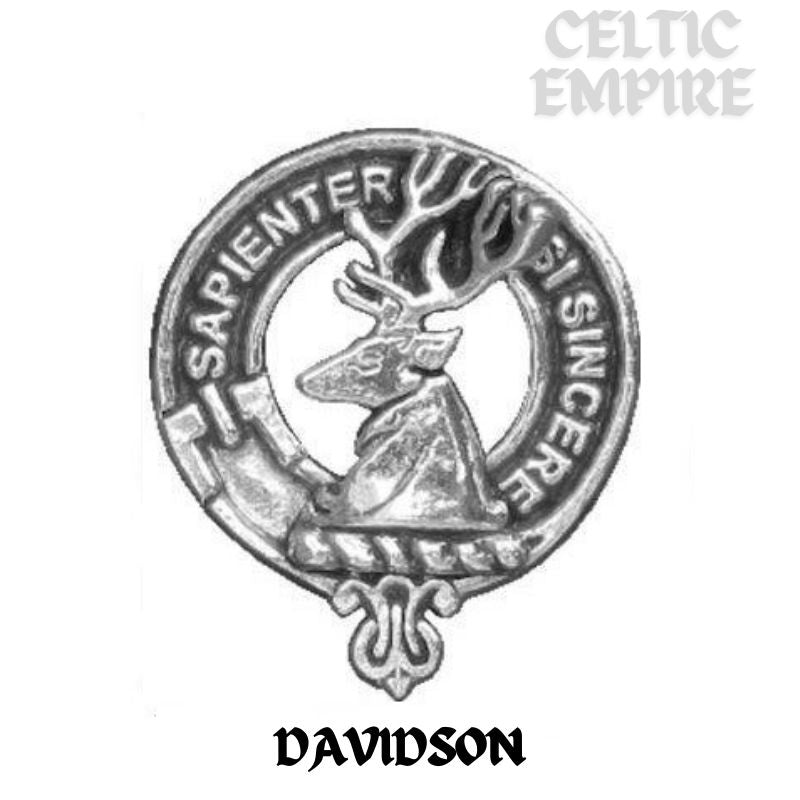 Davidson Family Clan Crest Double Drop Pendant