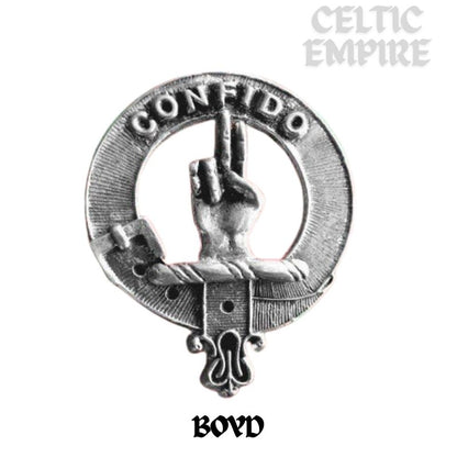 Boyd Family Clan Crest Interlace Drop Pendant