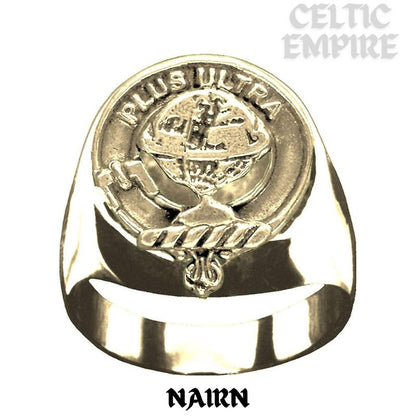 Nairn Scottish Family  Clan Crest Ring  Sterling Silver and Karat Gold