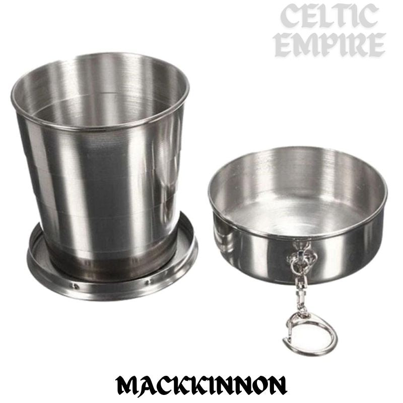 MacKinnon Scottish Family Clan Crest Folding Cup Key Chain