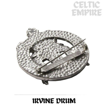 Irvine Drum Family Clan Crest Scottish Cap Badge