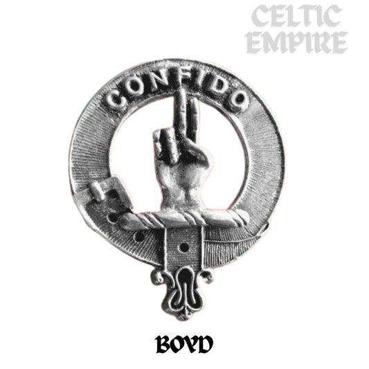 Boyd Family Clan Crest Scottish Pewter Cap Badge