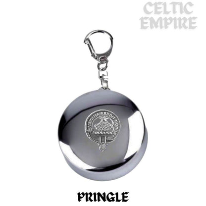 Pringle Scottish Family Clan Crest Folding Cup Key Chain