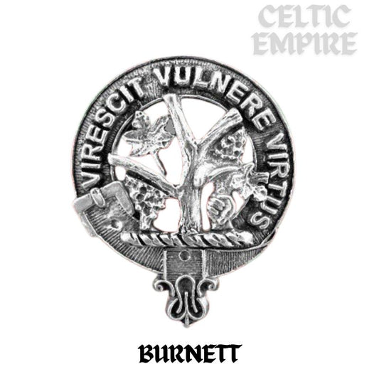 Burnett Family Clan Crest Scottish Pewter Cap Badge