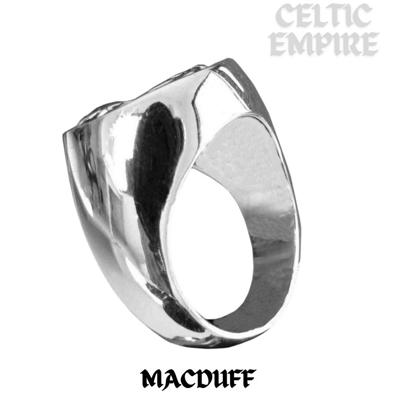 MacDuff Scottish Family Clan Crest Ring Sterling Silver and Karat Gold