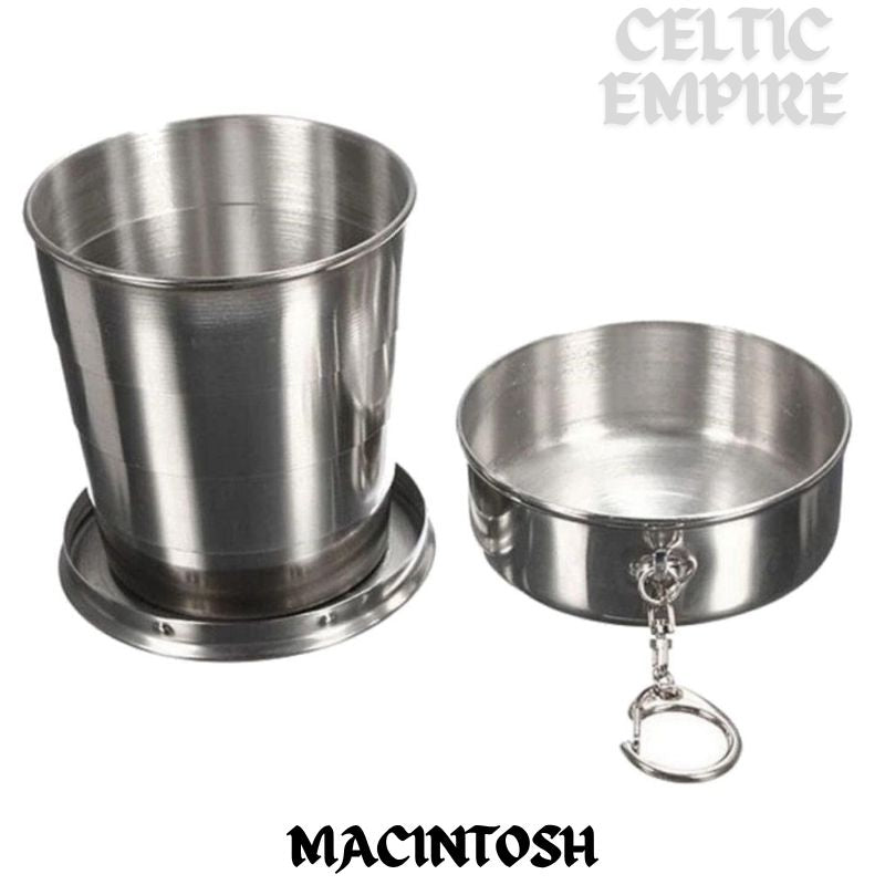 MacIntosh Scottish Family Clan Crest Folding Cup Key Chain