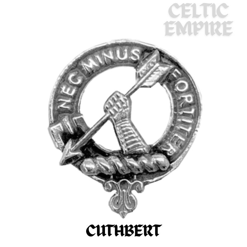 Cuthbert Family Clan Crest Interlace Drop Pendant