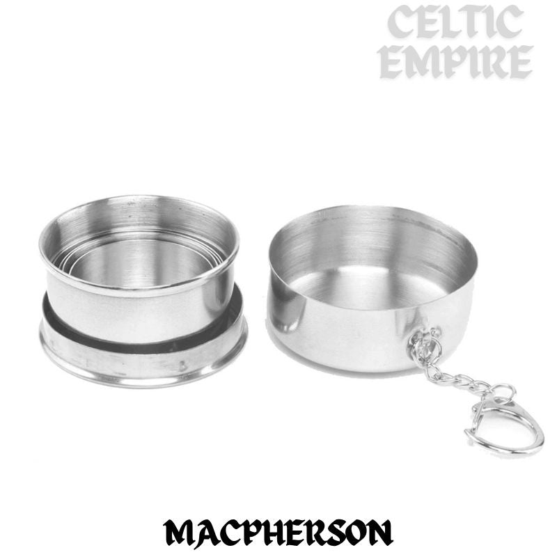 MacPherson Scottish Family Clan Crest Folding Cup Key Chain