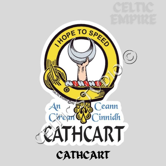 Cathcart Family Clan Crest Decal | Custom Scottish Heritage Car & Laptop Stickers