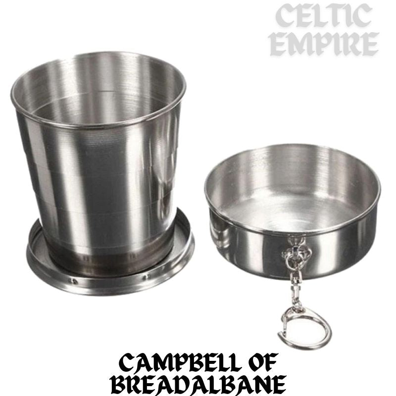 Campbell (Breadalbane) Scottish Family Clan Crest Folding Cup Key Chain
