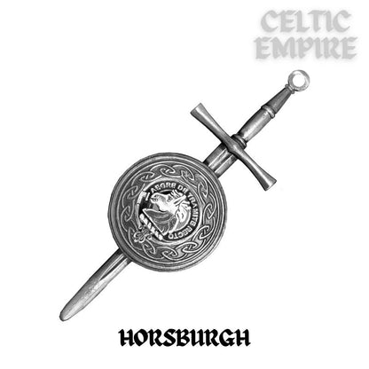 Horsburgh Scottish Family Clan Dirk Shield Kilt Pin