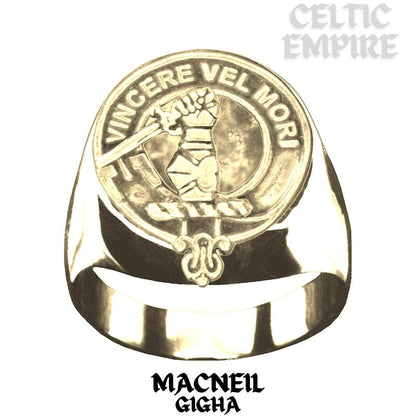 MacNeill Gigha Scottish Family Clan Crest Ring