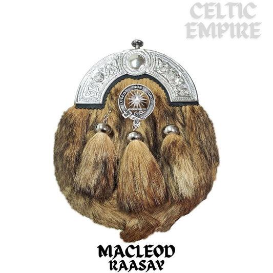 MacLeod (Raasay) Scottish Family Clan Crest Badge Dress Fur Sporran