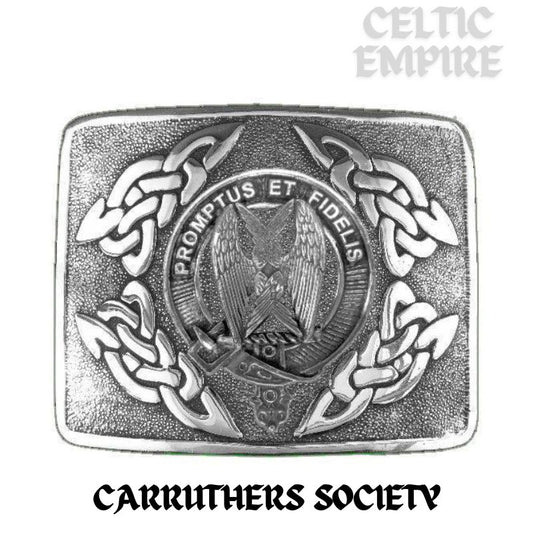 Carruthers Society Family Clan Crest Interlace Kilt Belt Buckle