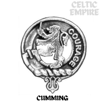 Cumming Family Clan Black Stainless Key Ring
