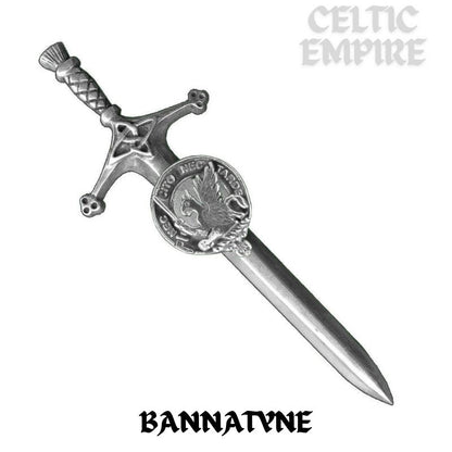 Bannatyne Family Clan Crest Kilt Pin, Scottish Pin