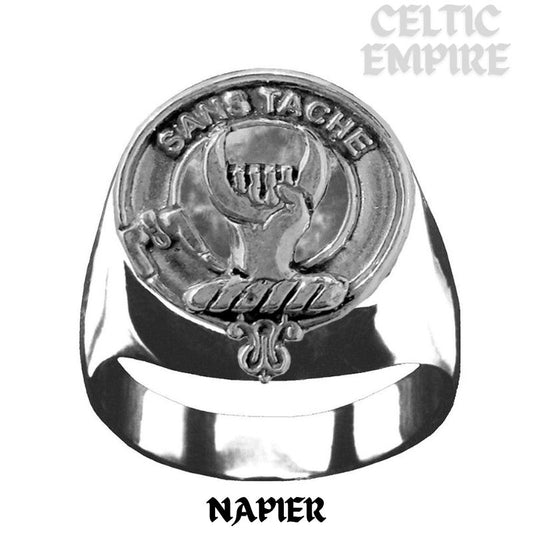 Napier  Scottish Family Clan Crest Ring Sterling Silver and Karat Gold